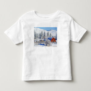 Camiseta De Bebé EE. UU., Washington, Valle de Methow, graneros en