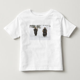 Camiseta De Bebé EE. UU., WY, Parque Nacional Yellowstone, Bisonte 