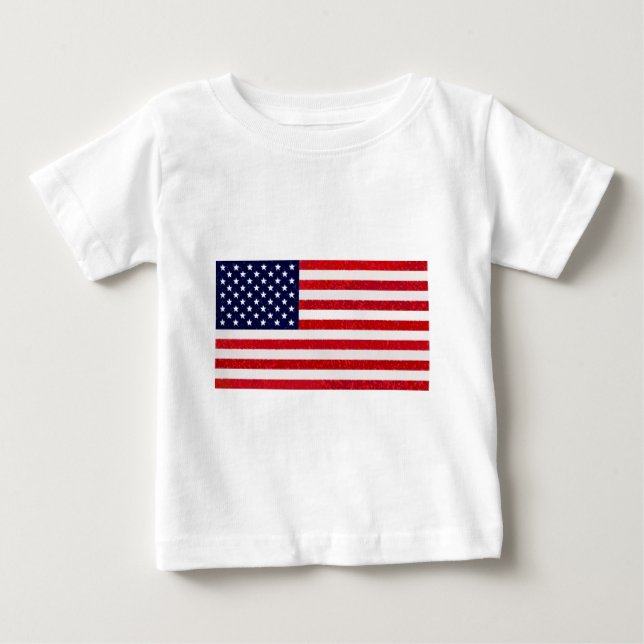 Camiseta De Bebé EEUU - Bandera estadounidense (Anverso)