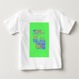 Camiseta De Bebé EEUU Hope: Neon Lemon y arte Naranja
