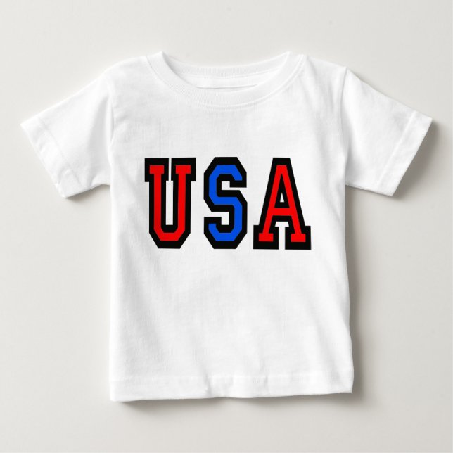 Camiseta De Bebé EEUU Patriótico Toddler T-Shirt (Anverso)
