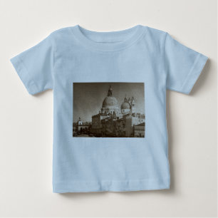 Camiseta De Bebé Efecto de papel Sepia Gran Canal de Venecia
