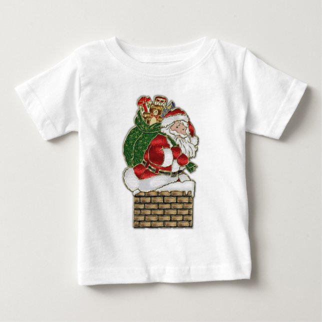 Camiseta De Bebé Efecto Santa de vidrio 2 (Anverso)