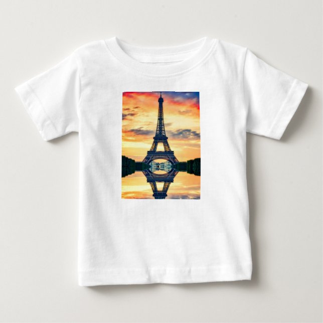Camiseta De Bebé Effel Tower Paris Evending European Travel (Anverso)