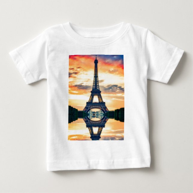 Camiseta De Bebé Effel Tower Paris Evending European Travel (Anverso)