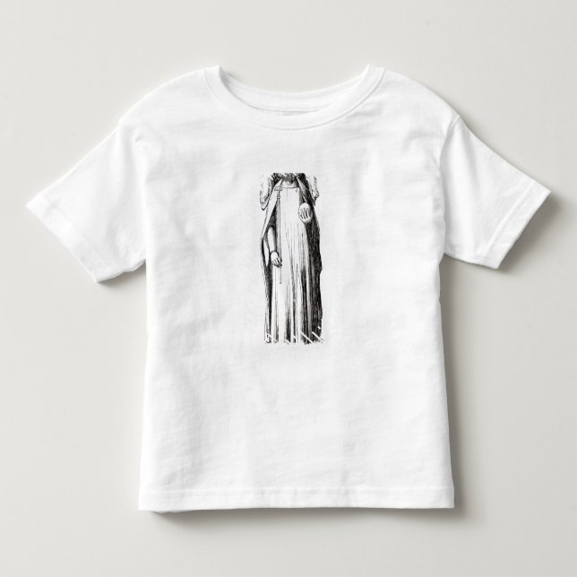 Camiseta De Bebé Efigie de Edward II de la catedral de Gloucester (Anverso)