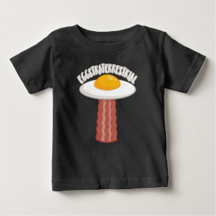 Camiseta De Bebé Eggstraterrestririal con texto