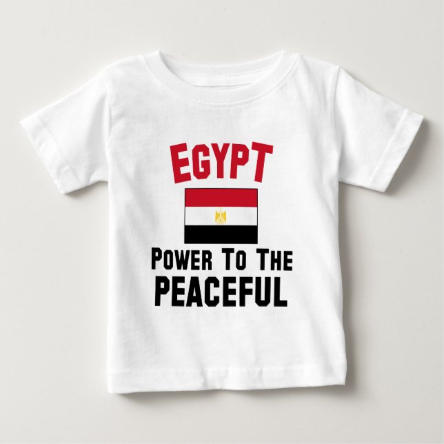 Camiseta De Bebé Egipto: Poder Para Los Pacíficos (Anverso)