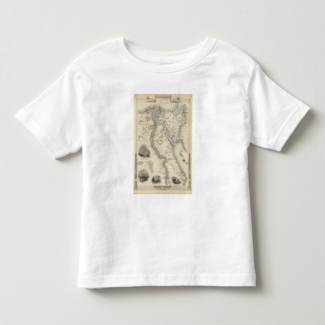 Camiseta De Bebé Egipto, y Arabia Petraea (Anverso)