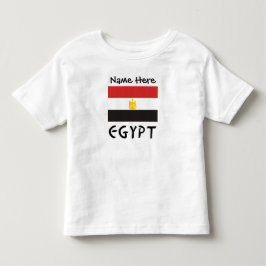 Camiseta De Bebé Egipto y el Dlag egipcio con tu nombre