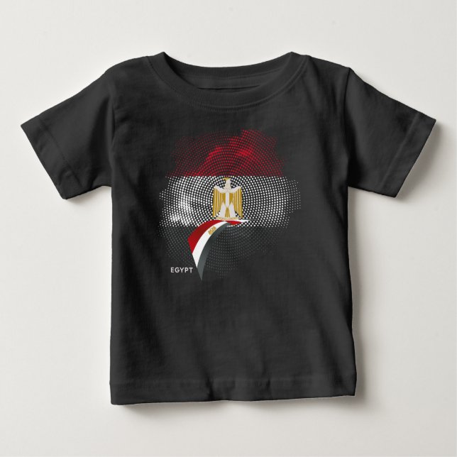 Camiseta De Bebé Egypt flag (Anverso)
