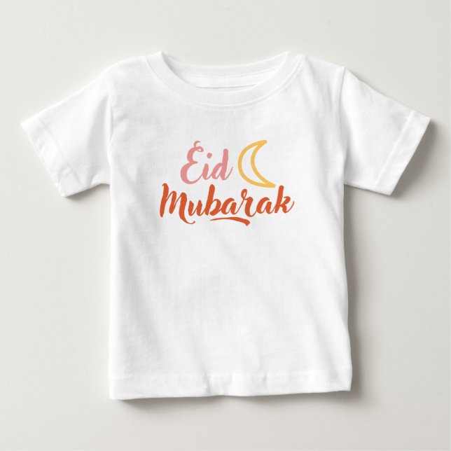 Camiseta De Bebé Eid Fitr Adha Mubarak Islámico (Anverso)
