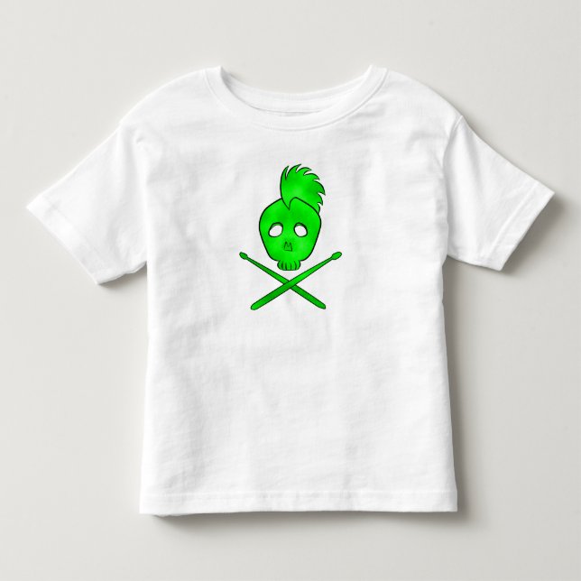 Camiseta De Bebé eje de balancín Toddler (verde) T (Anverso)