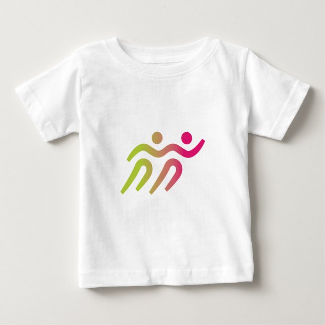 Camiseta De Bebé Ejecuta un ilustracion fresco (Anverso)