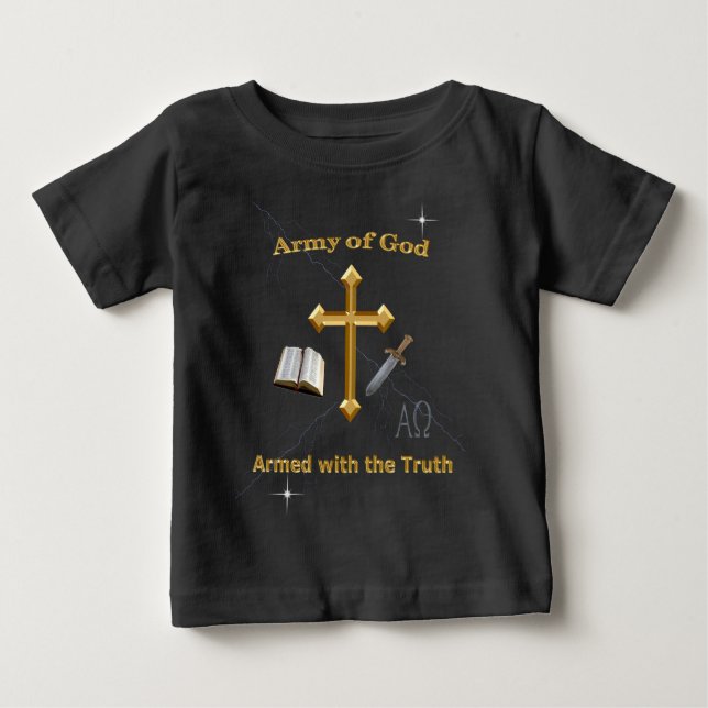 Camiseta De Bebé Ejército De Dios (Anverso)