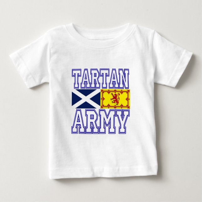 Camiseta De Bebé Ejército del tartán (Anverso)