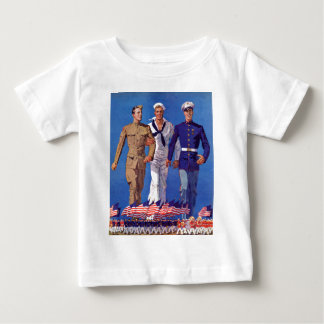 Camiseta De Bebé Ejército, marina de guerra y infantes de marina