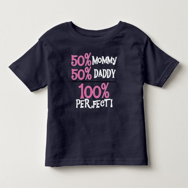 Camiseta De Bebé El 100 por ciento perfecciona rosa (Anverso)