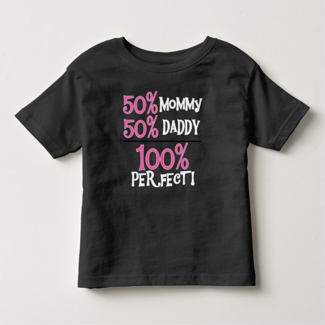 Camiseta De Bebé El 100 por ciento perfecciona rosa (Anverso)