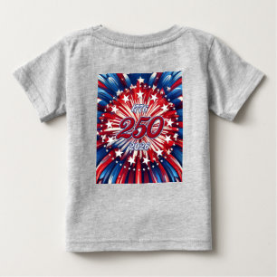 Camiseta De Bebé El 250 cumpleaños de Estados Unidos 1776-2026 Fueg