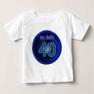Camiseta De Bebé El 40.o cumpleaños del papá
