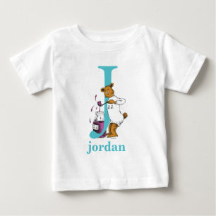 Camiseta De Bebé El ABC de Dr. Seuss: Letra J - Verde azulado   Agr