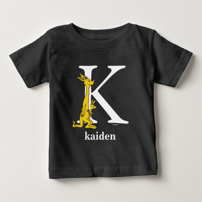 Camiseta De Bebé El ABC de Dr. Seuss: Letra K - Blanco | Agrega tu  (Anverso)