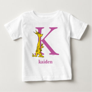 Camiseta De Bebé El ABC de Dr. Seuss: Letra K - Morado   Agrega tu 