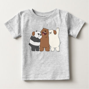 Camiseta De Bebé El abrazo del grupo Bare Bears