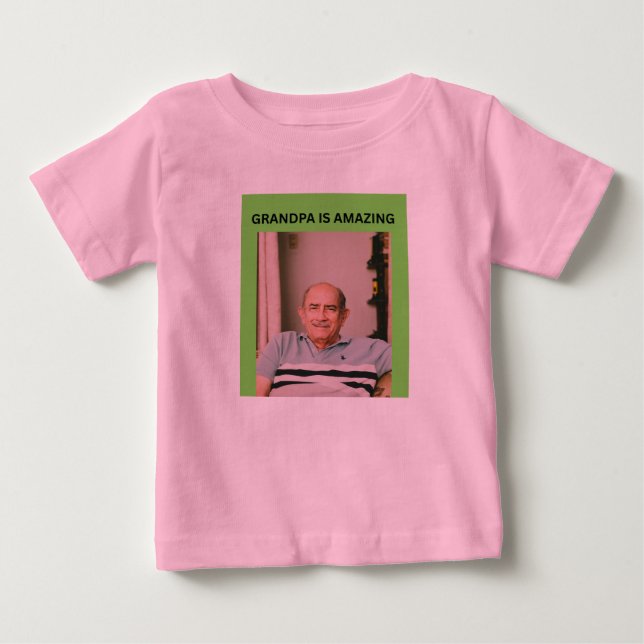 CAMISETA DE BEBÉ EL ABUELO ES INCREÍBLE (Anverso)