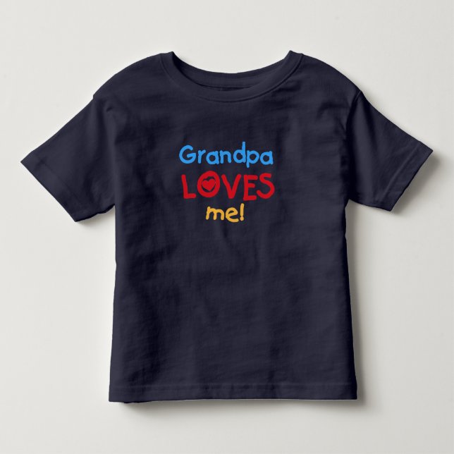 Camiseta De Bebé El abuelo me ama (Anverso)