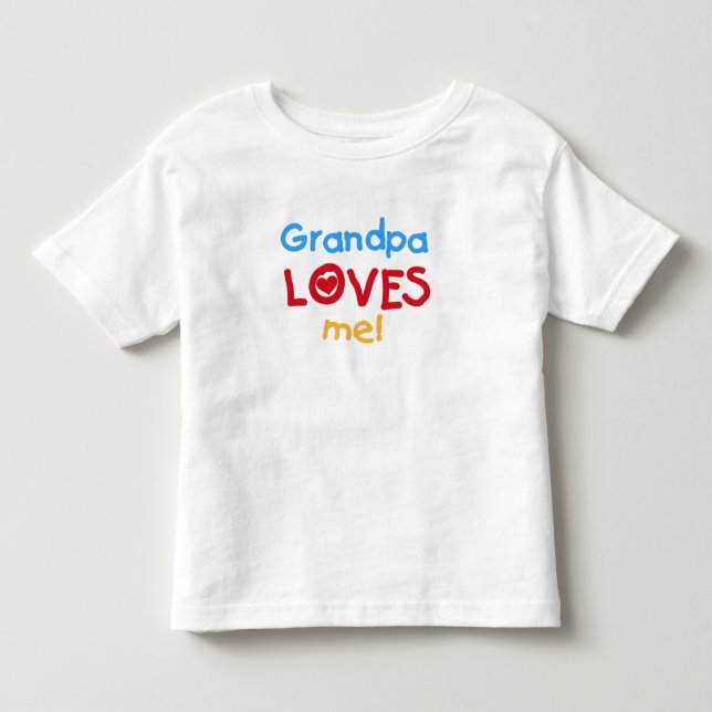 Camiseta De Bebé El abuelo me ama (Anverso)