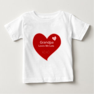 Camiseta De Bebé El abuelo me ama mucho