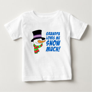 Camiseta De Bebé El abuelo me ama mucho la nieve