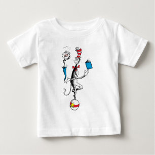Camiseta De Bebé El acto de equilibrio del gato en el sombrero