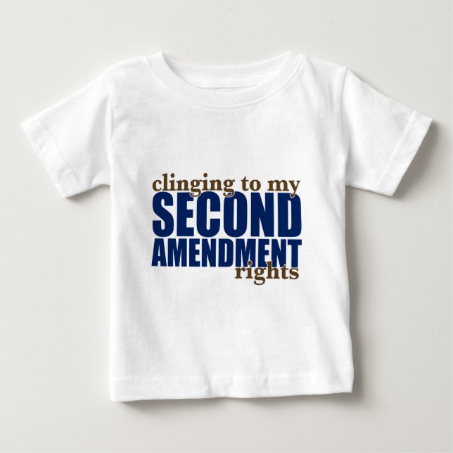 Camiseta De Bebé El aferrarse en las mis segundas derechas de la (Anverso)