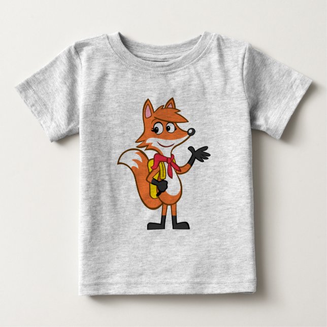Camiseta De Bebé El agitar del Fox de Rick el | Scarlett del (Anverso)