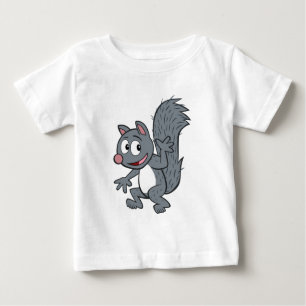 Camiseta De Bebé El agitar gris de la ardilla de Rick el del