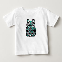 Camiseta De Bebé El alcohol azul verde azulado del Haida refiere