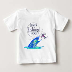 Camiseta De Bebé El amigo de la pesca de mamá