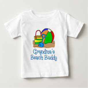 Camiseta De Bebé El amigo de la playa de la abuela