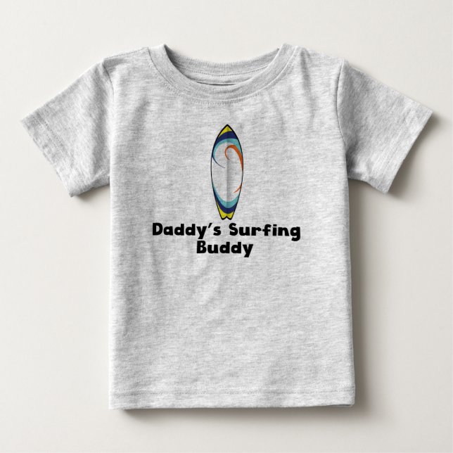 Camiseta De Bebé El amigo de Surfing de papá (Anverso)