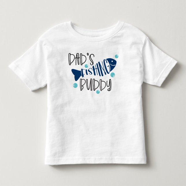 Camiseta De Bebé El amigo pescador de papá (Anverso)