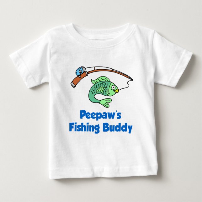 Camiseta De Bebé El amigo pescador de Peepaw (Anverso)