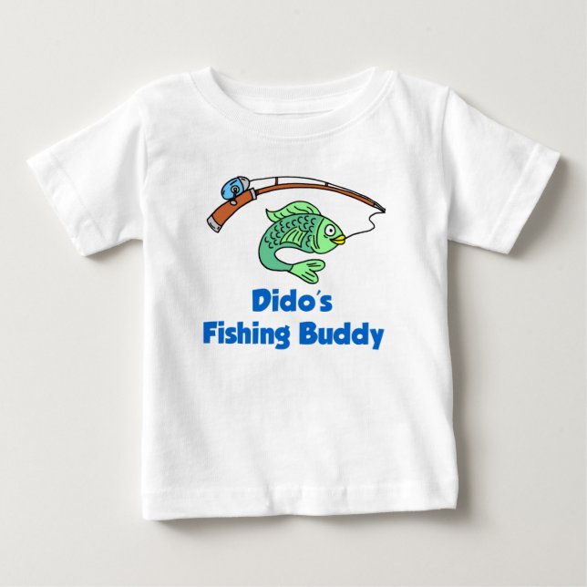 Camiseta De Bebé El amigo pesquero de Dido (Anverso)