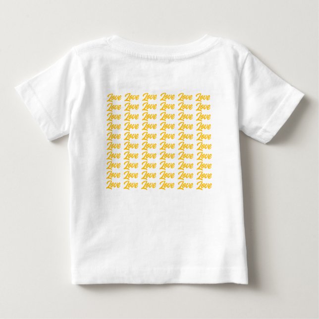 Camiseta De Bebé El amor de los Naranjas de la pipa (Reverso)