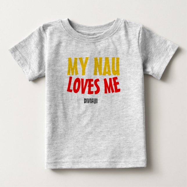 Camiseta De Bebé El amor de Nau (Anverso)