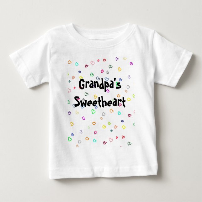 Camiseta De Bebé El amor del abuelo (Anverso)