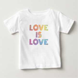 Camiseta De Bebé El amor es amor| Tiras modernas