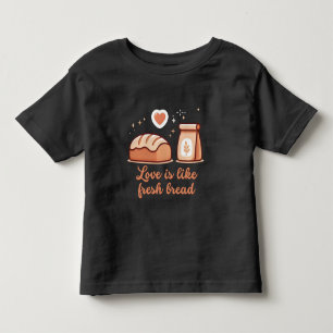 Camiseta De Bebé El amor es como el pan fresco